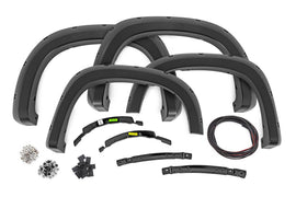 Pocket Fender Flares | GAZ Summit White | Chevy Silverado 1500 2WD/4WD (22-24)