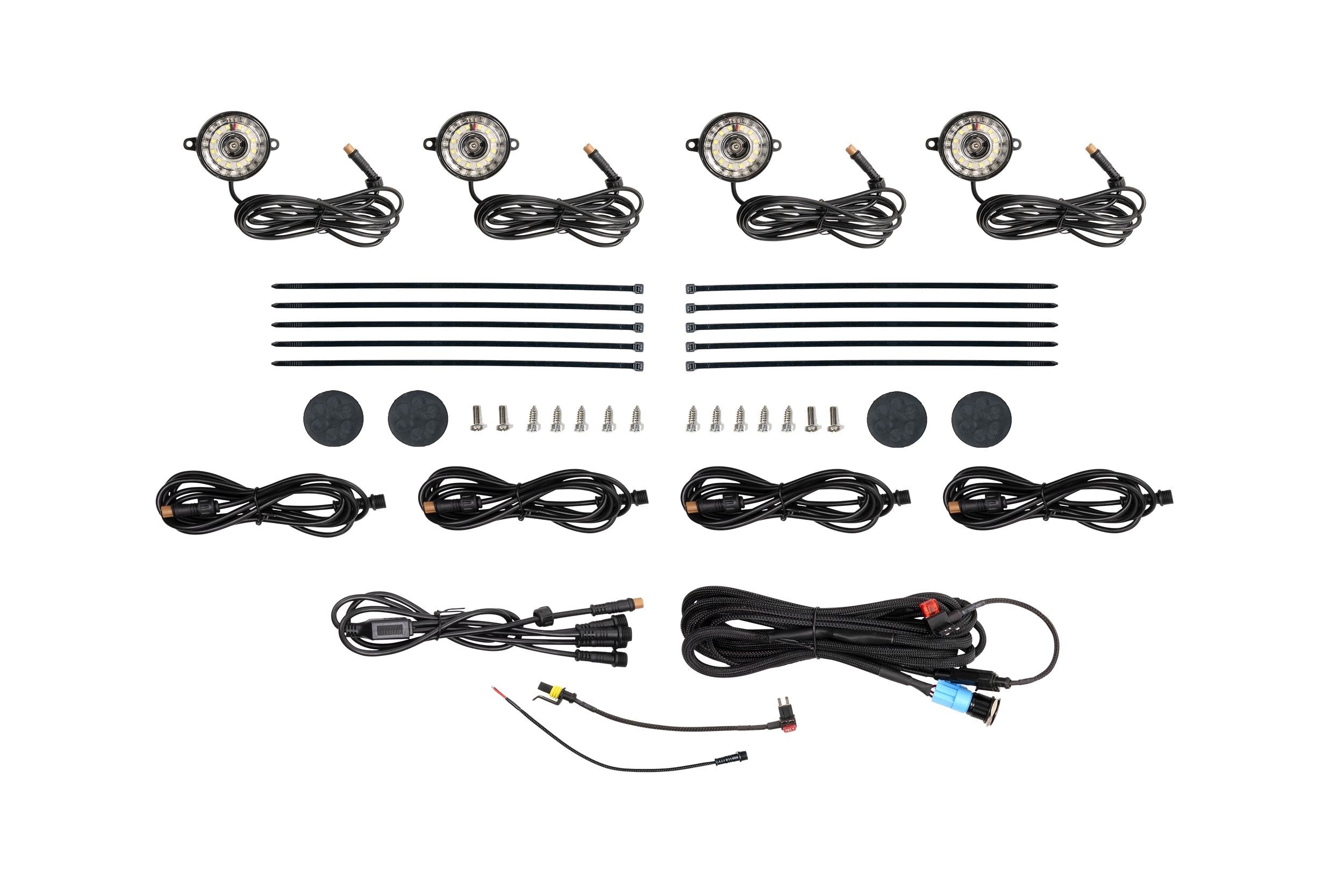 Morimoto XRL05 Rock Light Kit – White LED – 4 Pack