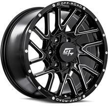 Load image into Gallery viewer, GT OFFROAD Aggression Gloss Black Milled