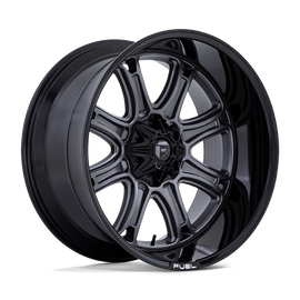 Fuel DARKSTAR 22x10 8x180 -18 Offset | Matte Gunmetal & Black