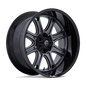 Fuel DARKSTAR 22x10 8x180 -18 Offset | Matte Gunmetal & Black