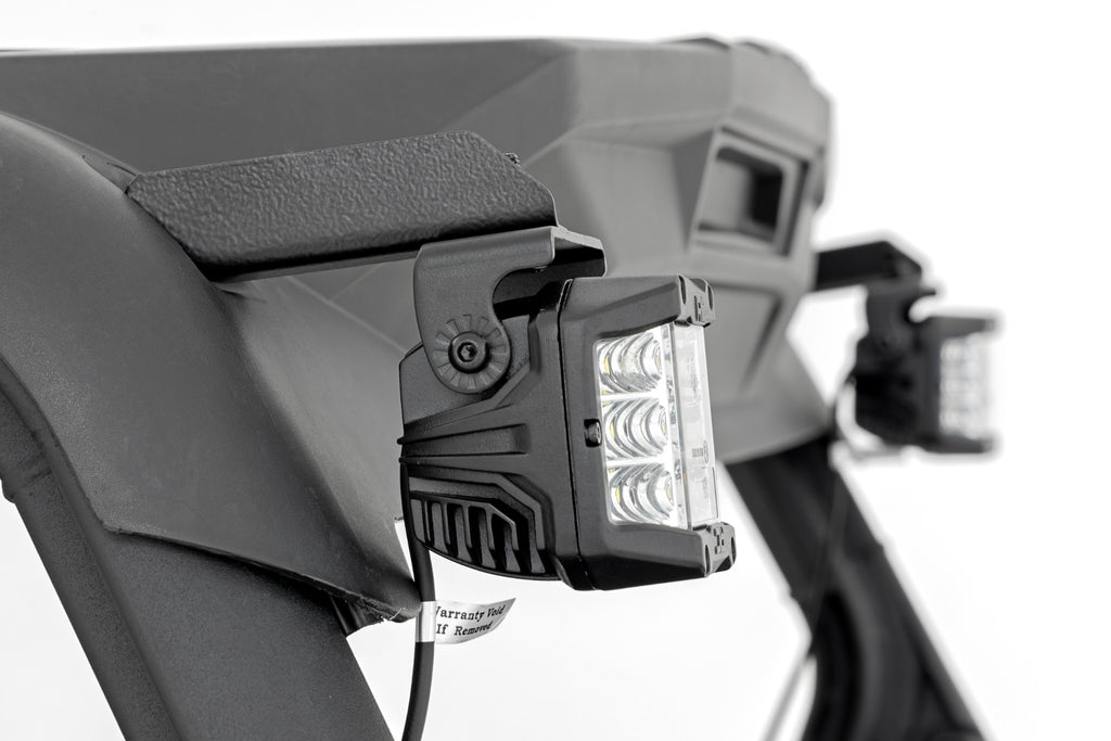 LED Light Kit | Rear Mount | 2" Chrome Pair | Wide Angle | Can-Am Maverick Sport 1000R 