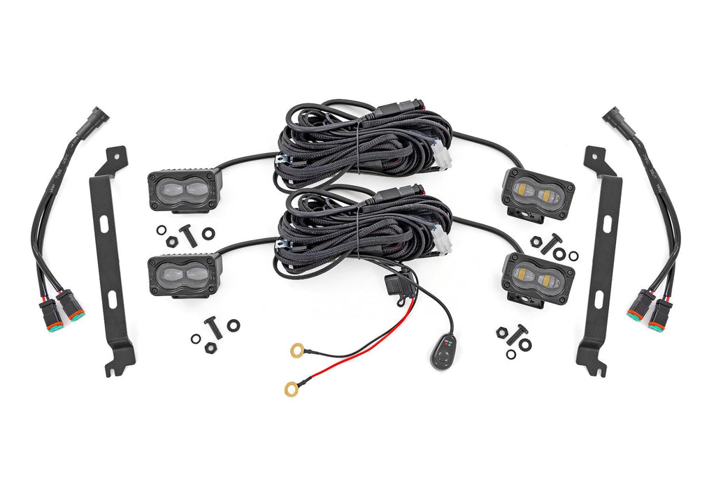 LED Fog Light Kit | 3x1.75 Inch Black Series Slim Aux | Toyota Tacoma (2024-2026)