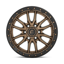 Load image into Gallery viewer, Fuel Rebel D681 Wheel – 22x9 | 6x135 Bolt Pattern | +20 Offset | Matte Bronze with Black Bead Ring