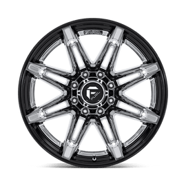 Fuel Brawl 20x10 Wheel - Chrome with Gloss Black Accents | 8x170 Bolt Pattern | -18 Offset