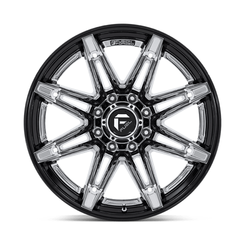 Fuel Brawl 22x12 Wheel - Chrome with Gloss Black Accents | 8x170 Bolt Pattern | -44 Offset