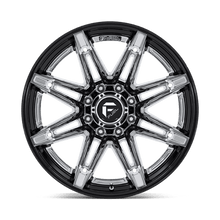 Load image into Gallery viewer, Fuel Brawl 22x10 Wheel - Chrome with Gloss Black Accents | 8x170 Bolt Pattern | -18 Offset