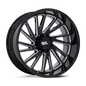 Moto Metal Combat Wheel – 20x10 | 8x6.5 Bolt Pattern | -18 Offset | Gloss Black Milled