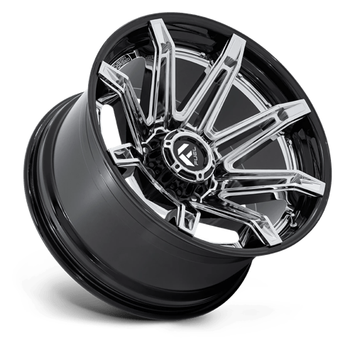 Fuel Brawl 22x12 Wheel - Chrome with Gloss Black Accents | 8x170 Bolt Pattern | -44 Offset