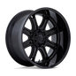 Fuel DARKSTAR 22x9 8x180 +1 Offset | Matte Black & Gloss Black
