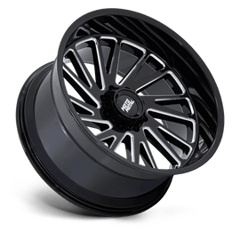 Moto Metal Combat Wheel – 22x12 | 8x6.5 Bolt Pattern | -44 Offset | Gloss Black Milled