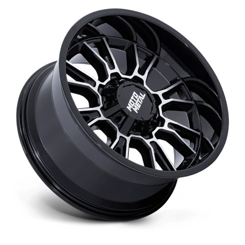 Moto Metal Legacy 18x9 Wheel - Gloss Black with Milled Accents | 8x6.5 Bolt Pattern | +1 Offset