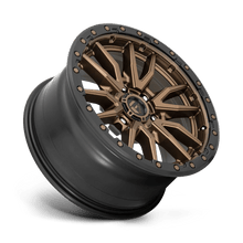 Load image into Gallery viewer, Fuel Rebel D681 Wheel – 22x9 | 6x135 Bolt Pattern | +20 Offset | Matte Bronze with Black Bead Ring