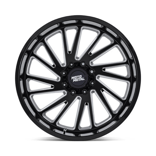 Moto Metal Combat Wheel – 20x10 | 8x6.5 Bolt Pattern | -18 Offset | Gloss Black Milled