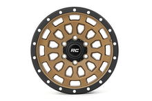 Load image into Gallery viewer, Rough Country 87 Series Wheel | Simulated Beadlock | Bronze/Black | 17x8.5 | 5x4.5 | +0mm