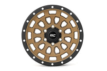 Load image into Gallery viewer, Rough Country 87 Series Wheel | Simulated Beadlock | Bronze/Black | 17x8.5 | 6x5.5 | +0mm