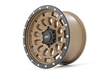 Load image into Gallery viewer, Rough Country 87 Series Wheel | Simulated Beadlock | Bronze/Black | 17x8.5 | 5x5 | +0mm
