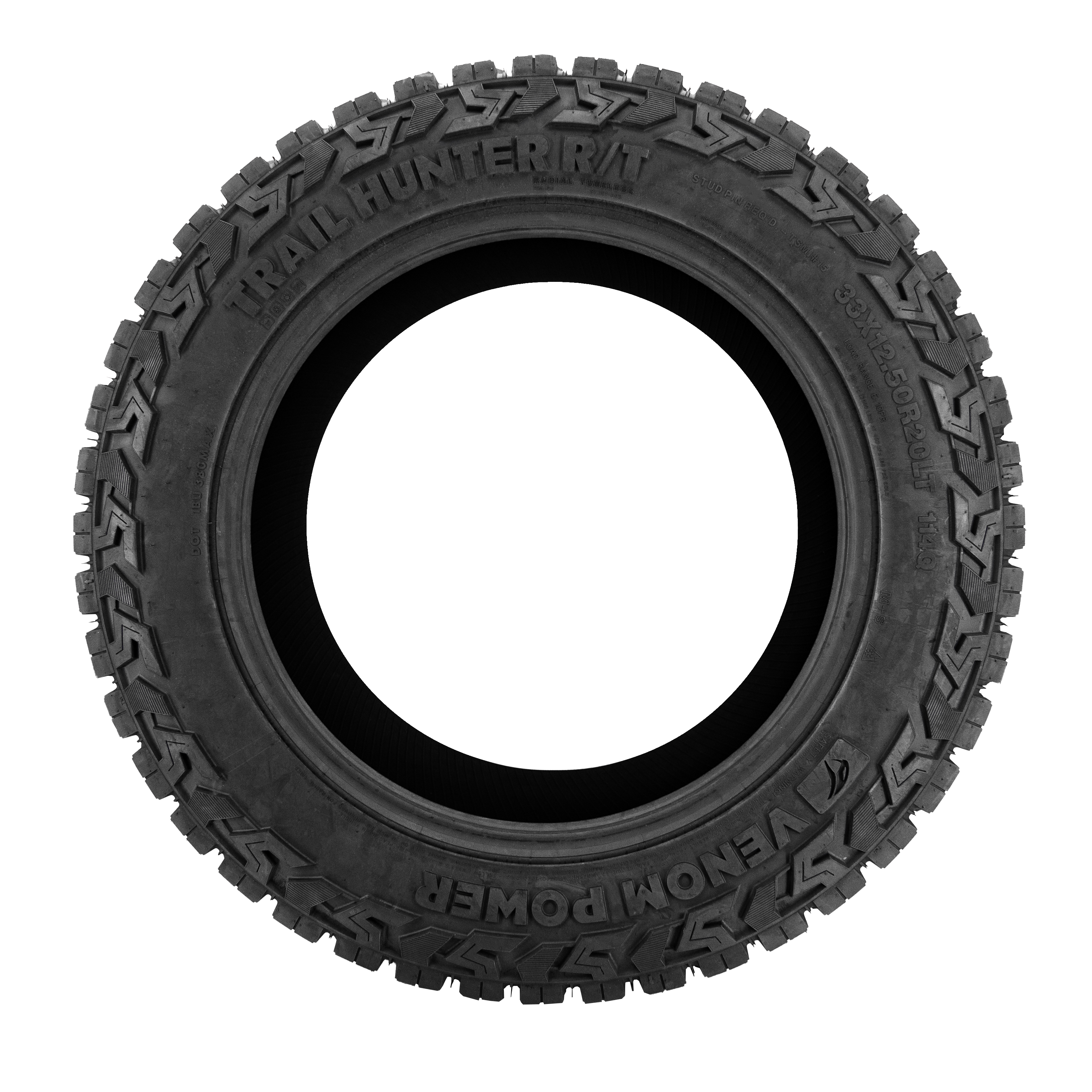 VENOM Trail Hunter R/T 37x12.50R20LT 128Q E – Rugged Terrain Tire