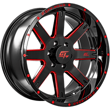 Load image into Gallery viewer, GT OFFROAD Invasion Gloss Black Milled Red