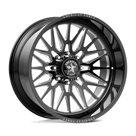 AFW Frost SFCC 24x12 -55 Offset | Gloss Black | 8x180 Bolt Pattern
