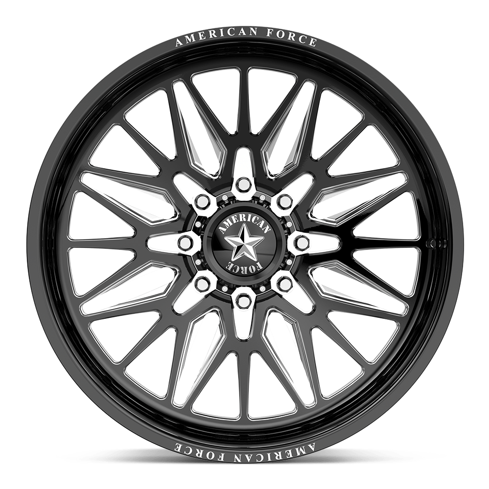 AFW Frost SFCC 24x12 -55 Offset | Gloss Black | 8x6.5 Bolt Pattern