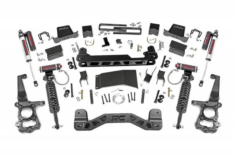 Rough Country 6-Inch Lift Kit w/ Vertex Coilovers | Ford F-150 4WD (2015–2020)
