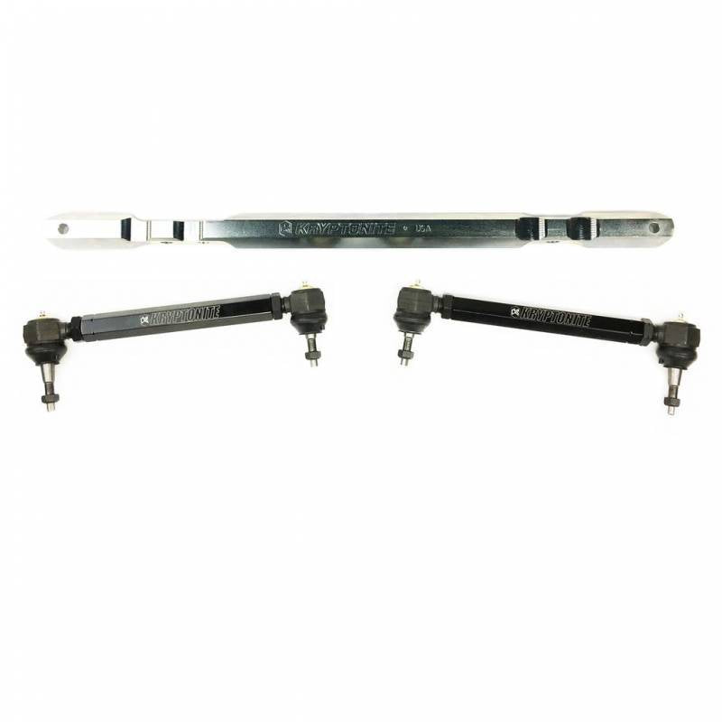 KRCLP11 | Kryptonite SS Series Center Link Tie Rod Package | Factory Size Outer Tie Rod End (2011-2025 Silverado, Sierra 2500 HD, 3500 HD)