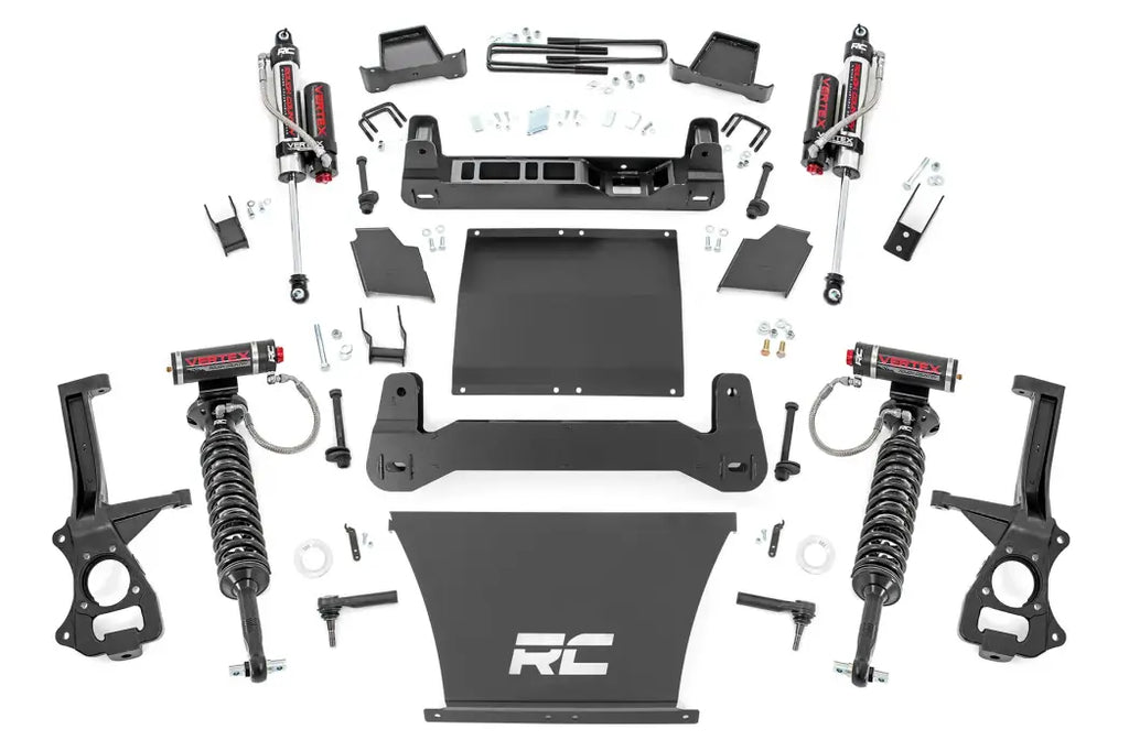 Rough Country 4-Inch Lift Kit w/ Vertex Coilovers & Shocks | Silverado & Sierra 1500 AT4 / Trail Boss (2019–2025)