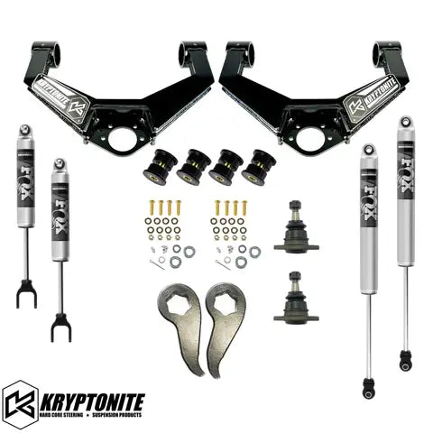 Kryptonite Stage 3 Leveling Kit w/ Fox Shocks | 2011–2019 Silverado/Sierra 2500HD & 3500HD