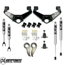Load image into Gallery viewer, Kryptonite Stage 3 Leveling Kit 2" with Fox Shocks (2020-2025 Silverado, Sierra 2500 HD, 3500 HD)