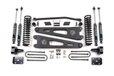 4" RADIUS ARM LIFT KIT W/ NITRO SHOCKS 11-16 S/DUTY GAS W/ OVERLOADS