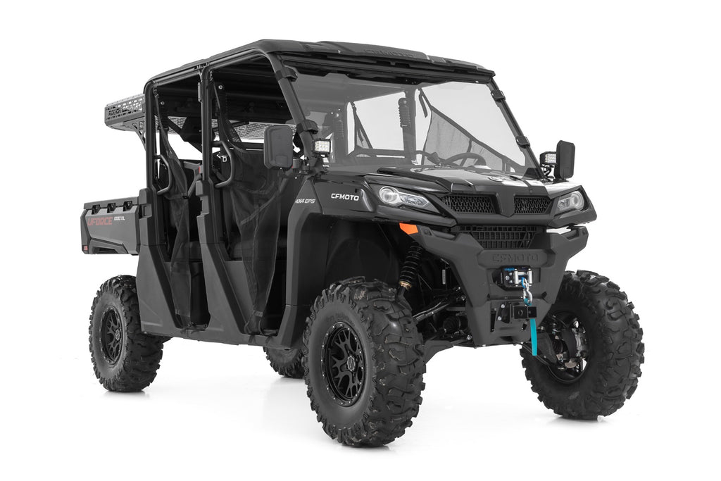 LED Light Kit | Cage Mount | 2" Black Pair | White DRL | CFMOTO UFORCE 1000 