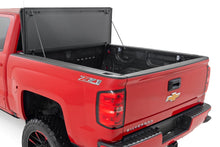 Load image into Gallery viewer, Hard Tri-Fold Flip Up Bed Cover | 6'7" Bed | Rail Cap | Chevy/GMC 1500/2500HD/3500HD (14-19)