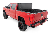 Load image into Gallery viewer, Hard Tri-Fold Flip Up Bed Cover | 6'7" Bed | Rail Cap | Chevy/GMC 1500/2500HD/3500HD (14-19)