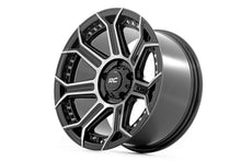 Load image into Gallery viewer, Rough Country 89 Series Wheel | One-Piece | Black Machined Gun Metal | 17x9 | 5x4.5 | -12mm