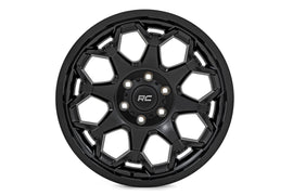 Rough Country 80 Series Wheel | One-Piece | Semi Gloss Black | 20x9 | 8x165 | 0mm