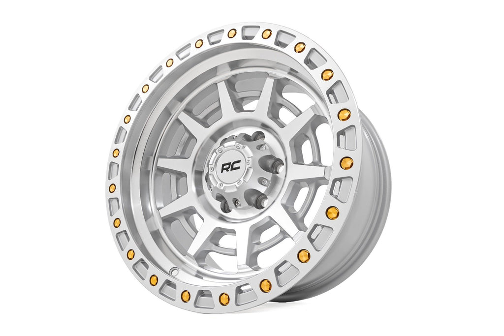 Rough Country 85 Series Wheel | Simulated Beadlock | Full Machine | 17x9 | 8x6.5 | +0