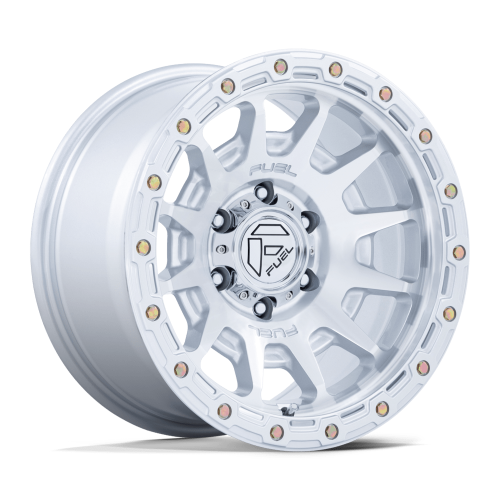FORTRESS 18X9 Fuel Wheel – Gloss Silver Machined | 6x135 Bolt Pattern +20 Offset