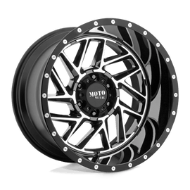 Moto Metal MO985 20x12 Wheel - Gloss Black Milled | 8x6.5 Bolt Pattern | -44 Offset