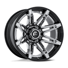Load image into Gallery viewer, Fuel Brawl 22x10 Wheel - Chrome with Gloss Black Accents | 8x170 Bolt Pattern | -18 Offset
