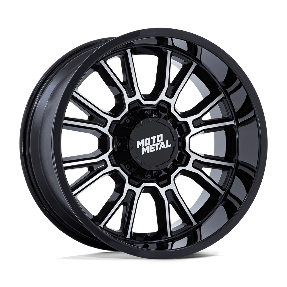Moto Metal Legacy 18x9 Wheel - Gloss Black with Milled Accents | 8x6.5 Bolt Pattern | +1 Offset