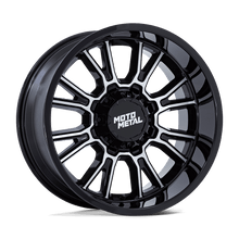 Load image into Gallery viewer, Moto Metal Legacy 18x9 Wheel - Gloss Black Milled | 8x170 Bolt Pattern | +1 Offset