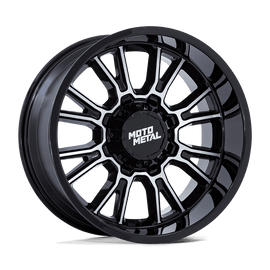 Moto Metal Legacy 18x9 Wheel - Gloss Black Milled | 8x170 Bolt Pattern | +1 Offset
