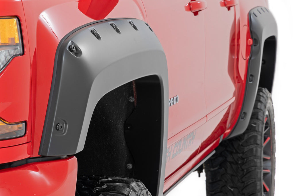 Pocket Fender Flares | 5'9" Bed | GAN Silver Ice Metallic | Chevy Silverado 1500 (14-18 & Classic)