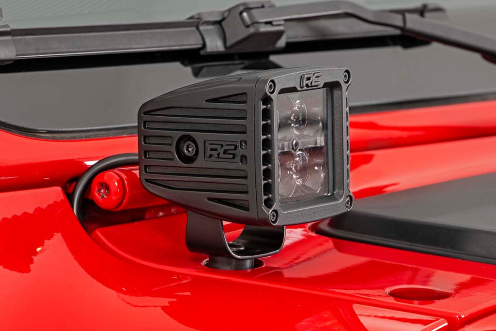 LED Light Kit | Cowl Mount | 2" Spectrum Pair | Jeep Gladiator JT/Wrangler JL (18-24)