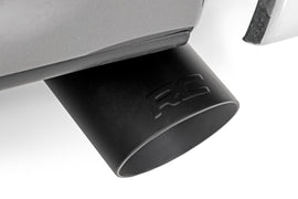 Exhaust Tip | Black | RC Logo | 2.5-3.125 Inch Pipe