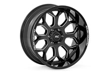 Load image into Gallery viewer, Rough Country 96 Series Wheel | One-Piece | Gloss Black | 20x9 | 6x5.5 | +0mm