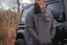 Load image into Gallery viewer, Rough Country Hoodie | RC Topographical Sleeve | Charcoal | 2XL